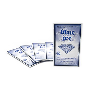 Blue Ice Tattoo Cream 8g - sobres individuales monodosis crema tatuaje
