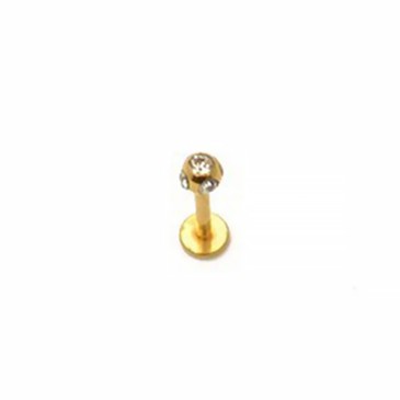 Labret Gold Plated multipiedra