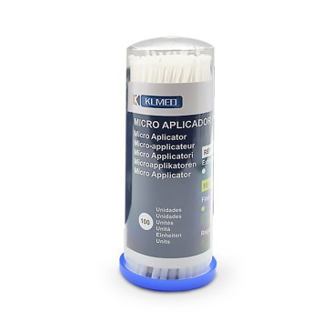 Micro Aplicador KLMED Extra Fino Blanco 100 Uds